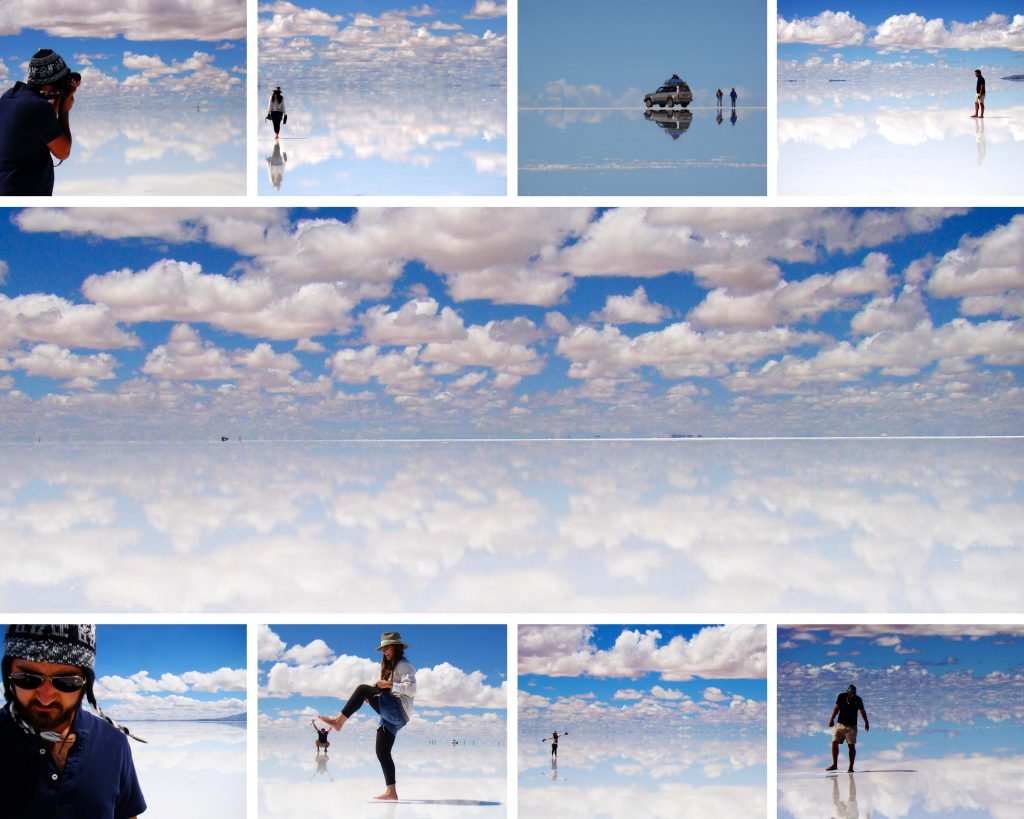 Fotos en Salar de Uyuni efecto espejo Fotos en Salar de Uyuni efecto espejo