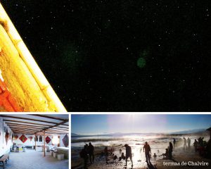 Termas y cielo estrellado de Bolivia